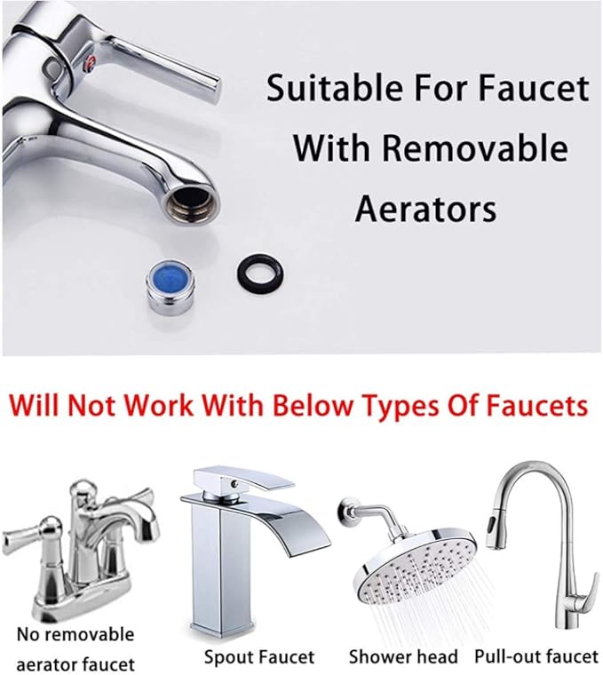 All Brass Faucet Diverter Valve with Aerator, Sink to Garden Hose Diverter Adapter, for Bathroom/Kitchen Sink Faucet Connection Portable Washing Machine/Dishwasher (G1/2 * 3/4", Chrome)