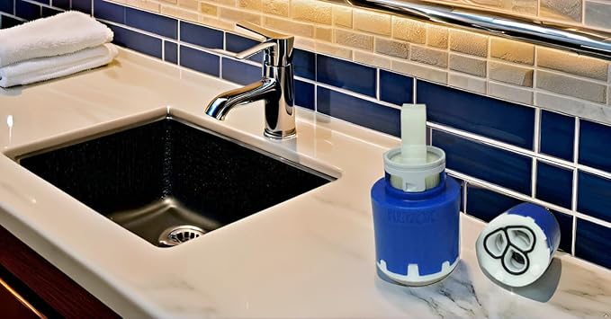 NKJ35A 35mm Faucet Cartridge, Replacement Cartridge,W/Right Rotation, Repair Compatible With Single Lever Fauce -KEROX (NKJ35A)