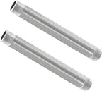 GeilSpace 3/4" x 8" Stainless Steel Pipe, 304 Pipe Nipple Fits Standard 3/4 Inch Threaded Pipes and Fittings, DIY Industrial Metal tube (2 PCS)