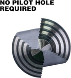 M2 HSS Quick Change 1/8" - 1/2" Step Drill Bit Double Fluted Drill Bits for Hole Drilling in Stainless Steel, Copper, Aluminum, Wood, Plastic