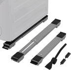 LUCKUP Heavy Duty Appliance Rollers W/Crowbar, Extendable Washing Machine Stand Furniture Rollers Mobile Fridge Base Furniture Sliders for Refrigerators Washer and Dryer Support 660 lbs, Black