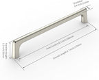 10 Pack Brushed Satin Nickel Cabinet Pulls 6.25 Inch Kitchen Cabinet Handles Cabinet Hardware Kitchen Handles for Cabinets Cupboard Handles Nickel Kitchen Pulls Drawer Handle