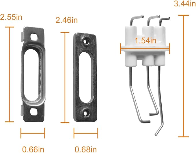 Flame Rod Assembly With Gasket Tankless Water Heater Boiler Replacement Parts 30012226A Fits For Navien NPE NCB Series Tankless Water Heater