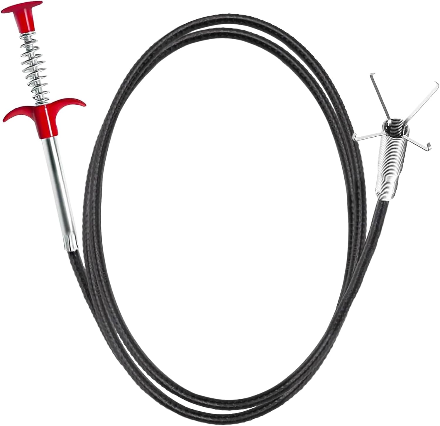 Flexible grabberDrain Snake Tool - The Ultimate 76inch Flexible Grabber for Hair, Unclog Any Drain in Minutes! Gunk & Debris in Sinks, Showers & Tubs. No More Chemicals, Just Quick Results!
