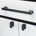 COTYKILEY 10 Pack 7.5 Inch(192mm) Matte Black Cabinet Handles Black Kitchen Cabinet Pulls Cabinet Door Handles Kitchen Cabinet Hardware