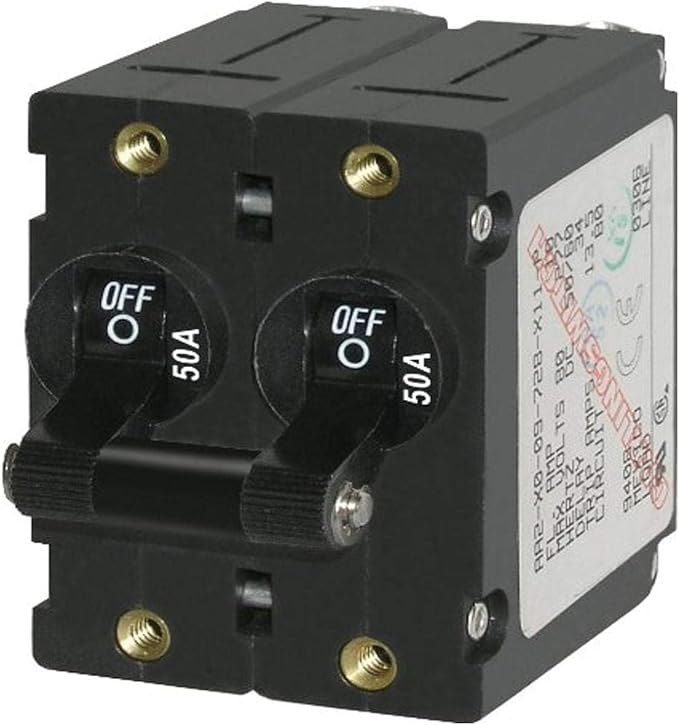Blue Sea Systems A-Series Toggle Double Pole Circuit Breakers