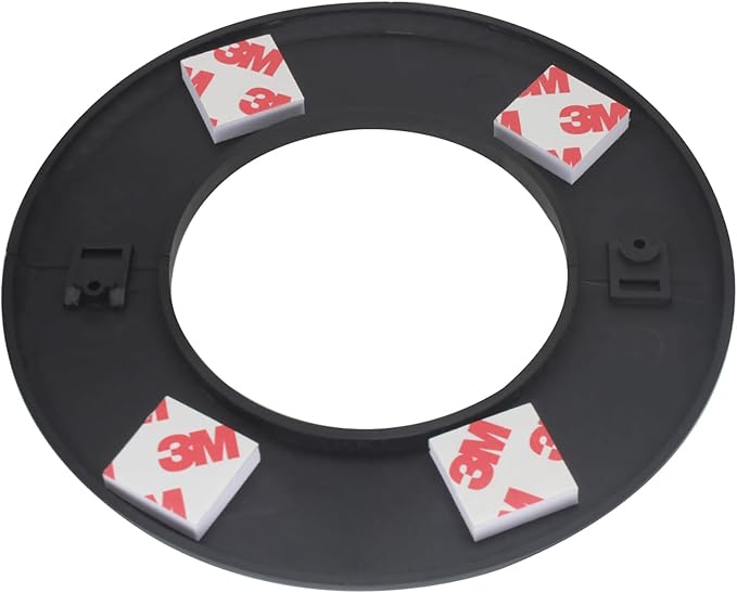 2 Pack Wall Split Flange ABS Round Escutcheon Plate for 3.0"/ 76mm Diameter Pipe Faucet Decoration Accessories (Black)