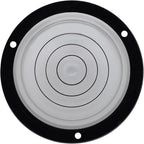 JYK 80x12mm Large Bubble Spirit Level with Screws Mounted,Domed Shape Multi-Directional Round Bubble Spirit Levels Measuring Tools