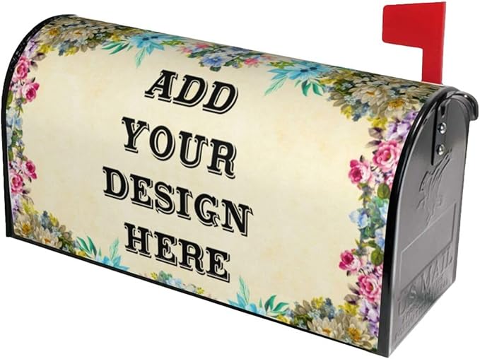 Custom Personalized Mailbox Covers Add Photo Picture Family Name House Address Text Magnetic Mail Cover for Home Garden Yard-17