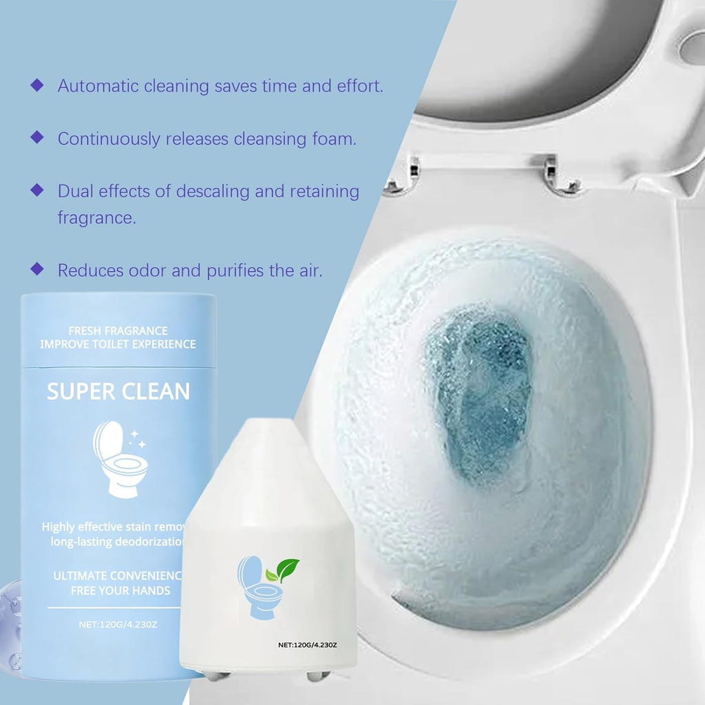 New upgrade Super Clean Toilet Cleaner, Super Clean Pro Toilet Cleaner, Effectively Improve Hygiene And Lasting Fragranc (2PCS)