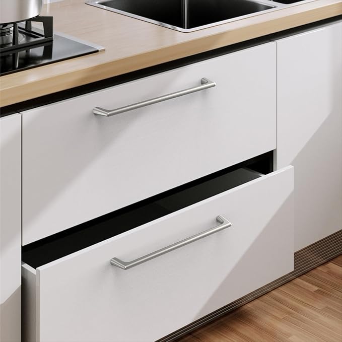 10 Pack Brushed Satin Nickel Cabinet Pulls 7.5 Inch Kitchen Cabinet Handles Cabinet Hardware Kitchen Handles for Cabinets Cupboard Handles Nickel Dresser Pulls Drawer Handle