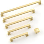 10 Pack 10 Inch Gold Cabinet Handles - Kitchen Hardware Pulls for Cabinets