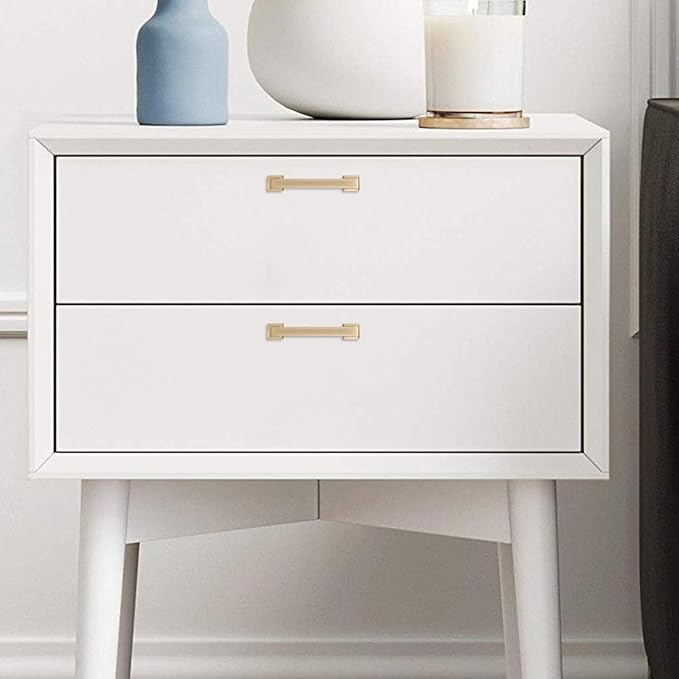 COTYKILEY 10 Pack 3 Inch(76mm) Champagne Bronze Cabinet Handles Gold Kitchen Cabinet Pulls Cabinet Door Handles Kitchen Cabinet Hardware Cupboard Drawer Pulls Dresser Handles