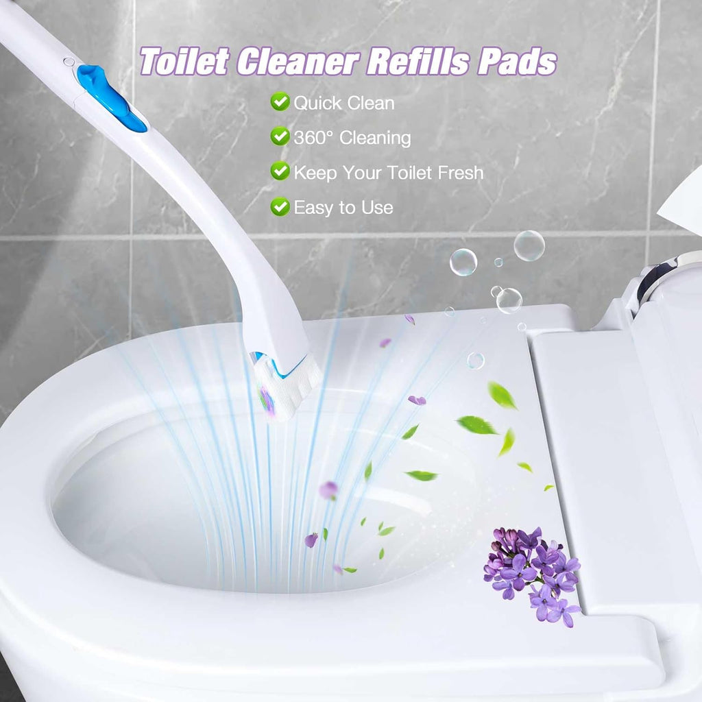 Toilet Cleaner Refill Pads 48ct Disposable Scrubber Refill Fresh Bowl Pads for Bathroom, Lavender Scent
