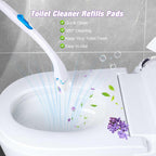 Toilet Cleaner Refill Pads 72ct Disposable Scrubber Refill Fresh Bowl Pads for Bathroom, Lavender Scent