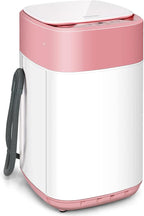 COSTWAY Portable Washing Machine, 8 Lbs Capacity, Built-in Drain Pump, Compact Laundry Washer with 6 Programs, 6 Water Levels, Child Lock, Full-Automatic washer for RV, Dorm, Apartment, Pink