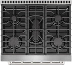 30 inch Freestanding Natural Gas Range or Liquid Propane Gas Range with 5 Burners, Large Capacity 24 inch Top Control Built-In Dishwasher with Third Rack, in Stainless Steel (Stainless Steel)