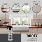 Doozy All Surface Pre-Cleaner - Pre Treatment to Easily Remove Built Up Grease, Grime, Dirt, Wax & Oil on Furniture, Wood, Glass, Plastic, Metal, Ceramic & Household Surfaces - 16 Ounce