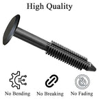 30Pcs Shutter Fasteners, Window Shutter Screws, Black Shutters Screws with Caps, Outdoor Shutters for House Exterior