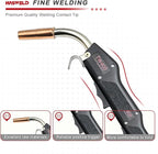 Havey Duty Mig Welding Gun 400A 15' Replacement for Tweco #4 fits Miller Mig Welder (15ft 400A Mig gun for Miller adapter)