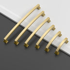 Asidrama 10 Pack 7 Inch(177mm) Brushed Gold Kitchen Cabinet Handles, Cabinet Pulls Kitchen Cabinet Hardware for Cupboard Drawer Pulls