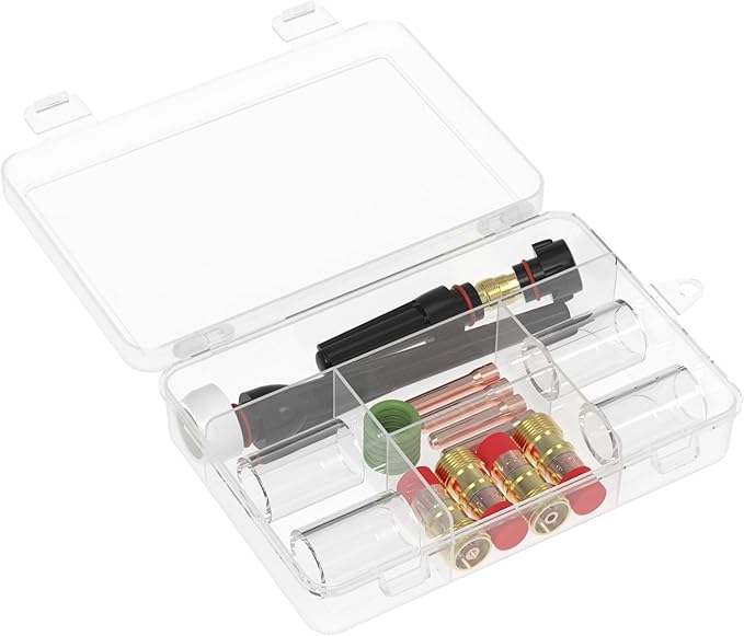 TOOLIOM 22PCS TIG Welding Torch Accessories Kit Stubby Gas Lens #10 Glass Cup Back Cap Kit for WP-17/18/26