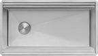 Ruvati 33-inch Rounded Corner 16 Gauge Stainless Steel Workstation Sink - Modern Two-Tiered Ledge Undermount Kitchen Sink, Perfect for Stainless Steel Sink Kitchens - RVH6222ST