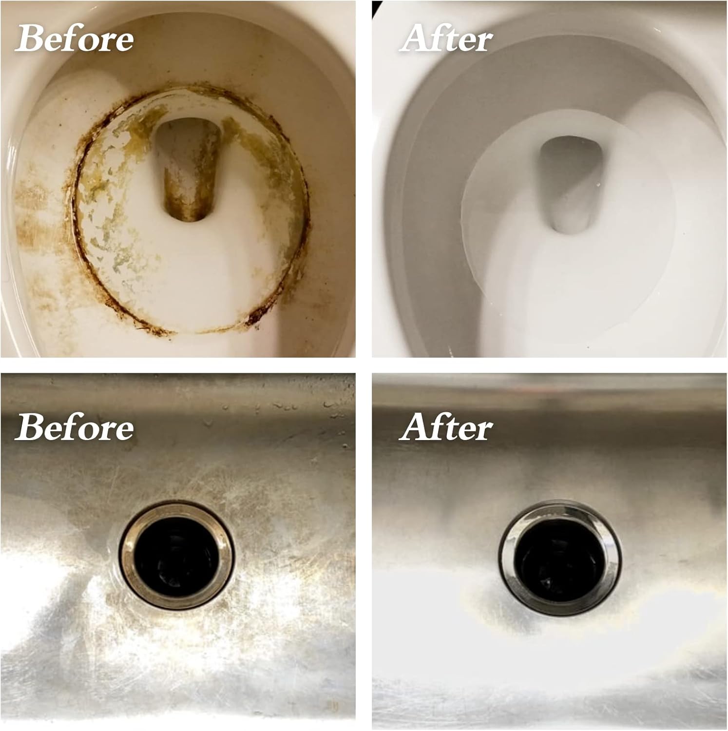 6Pack Pumice Stone for Toilet Cleaning Bowl Stick,Powerfully Cleans Hard Water Rings, Calcium Buildup & Stains, Suitable for Cleaning Toilet, Bathtubs, Kitchen Sink, Grill