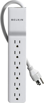 Belkin 6-Outlet Home and Office Power Strip Surge Protector, 4ft Cord