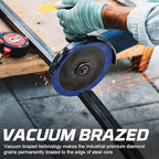 YIJING 7 Inch Diamond Blade - Metal Cutting Wheel for Rebar, Sheet Metal, Angle Iron, Stainless Steel