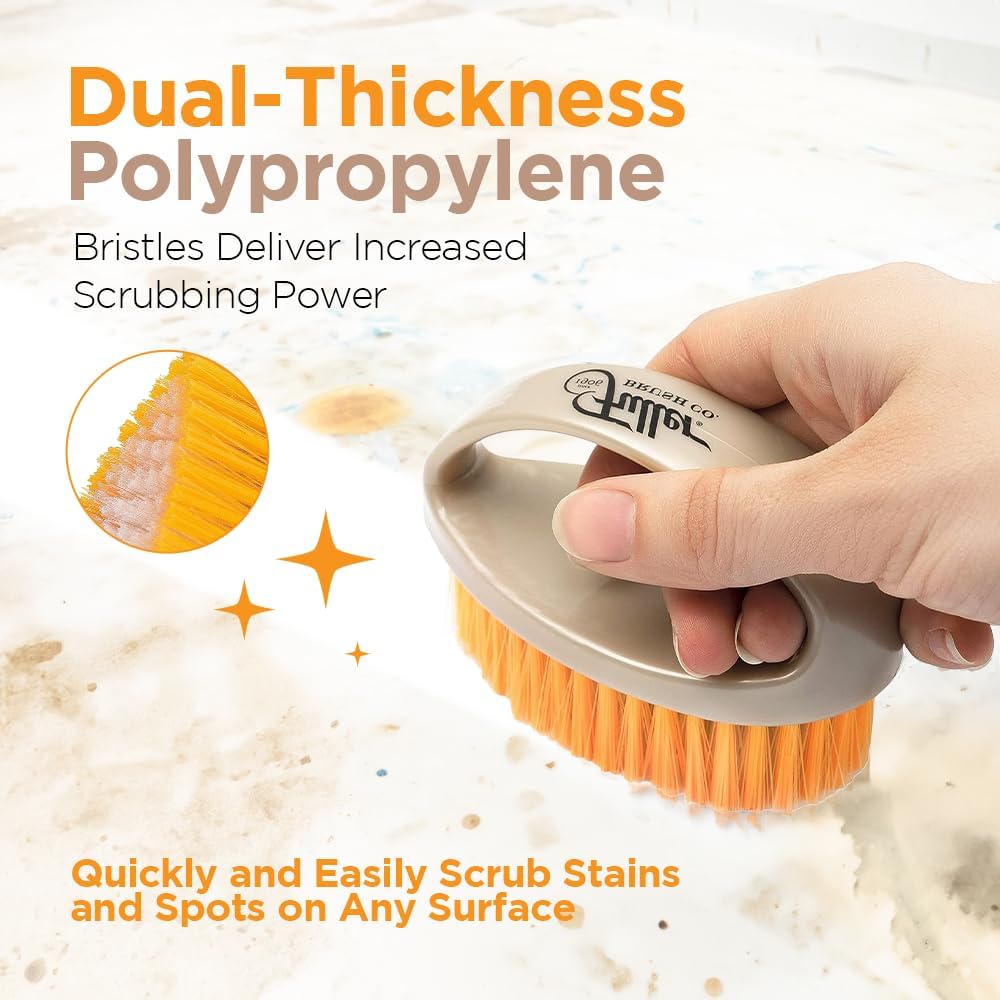 Fuller Brush Easy Hold Scrubby Scrub Brush - Quickly Scrub Stains & Spots on Any Surface - All Purpose Cleaning Scrubber with Ergonomic Looped Handle for Scrubbing Vegetables, Laundry, Shoes & Tub