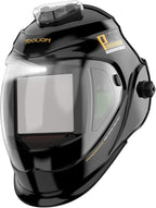 TOOLIOM Auto Darkening Welding Helmet with Light 1/1/1/1 Large Viewing 4.31" x 3.81" True Color Welding Mask Shade 4/5-9/9-13 Solar/Rechargeable Battery Powered Welder Hood for TIG MIG Stick CUT Grind