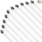 Circle (12 Pack F17T8/841 17W 24 Inch T8 Fluorescent Tube Light Bulb, 4100K Cool White, Medium Bi-Pin (G13) Base, 17 Watt T8 Light Bulbs