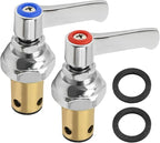 Anxingo Hot & Cold Side Handle Stem Assembly Replacement for T&S Faucets, Replaces 002713-40 002714-40