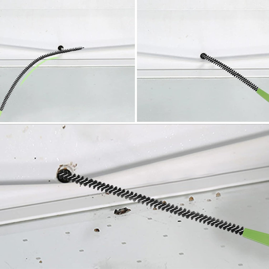 Sewer Drain Brush, Drain Clog Remover, 19.8inch Flexible Long Pipe Snake Hair Clogs Catcher Cleaner Tool for Toilet, Kitchen Sink, Sewer Drain, Bathroom Tub