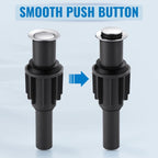 ALEASHA Pop Up Sink Drain Without Overflow, Bathroom Sink Drain Vessel Sink Stopper Pop Up Sink Drain Stopper, Pop Up Drain for Bathroom Sink Drain Strainer for Hair Catcher,Chrome