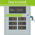 Generator Interlock Kit Compatible with Square D QO or Homeline 150 or 200 amp Panels, 1 3/8 Inches Spacing Between Main and Generator Breaker, SD200A Professional and Safe Interlock Kit