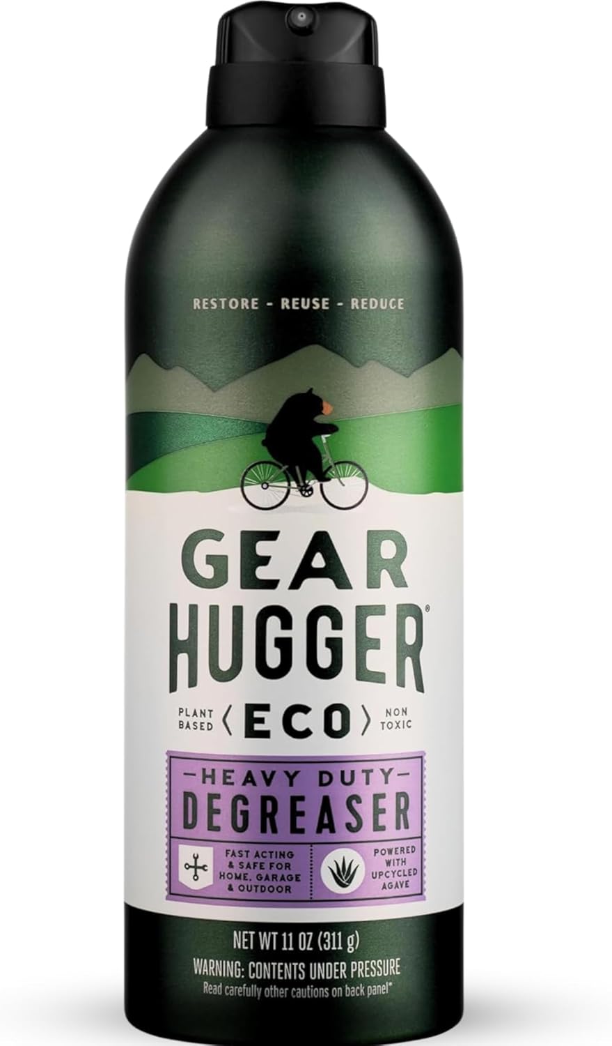 Gear Hugger Degreaser - Eco-Friendly (11 oz, Pack of 1), Degreaser Cleaner Spray - Oven Cleaner, Grill & Brake Cleaner, Dissolves Grease & Grime - Plant-Based, No Petroleum, Non-Toxic, No PTFE