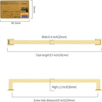 10 Pack 8.8"(224mm) Gold Cabinet Pulls Kitchen Cabinet Handles Drawer Pulls Cupboard Hardware for Cabinets CK0078