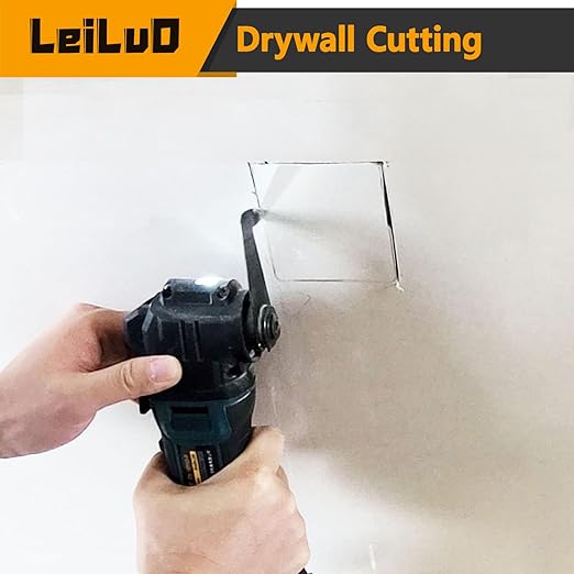 LEILUO 6 Pcs Oscillating Tool Blade Drywall & Multi-Material Cutting Universal Multitool Accessories Fit for DeWalt Makita & More