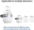 Kitchen Faucet Sprayer Attachment, Movable Faucet Extender for Kitchen Sink, 360° Rotatable Sink Faucet Head Anti-Splash Tap Booster Shower and Water Saving Faucet for Kitchen