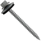 Metal ROOFING SCREWS: (250) 12 x 2-1/2" GALVANIZED/ZINC Hex ReGrip Head Sheet Metal Roof Screw. Sharp Point metal to wood siding screws. EPDM washer. Colored head