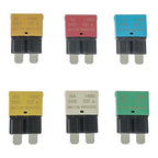 5A 10A 15A 20A 25A 30A DC 12V-14V Auto Reset Circuit Breaker ATC/ATO Low Profile T1 Mini Blade Fuses Breakers for Car Trucks Marine Boat RV Solar and More,2 Pack