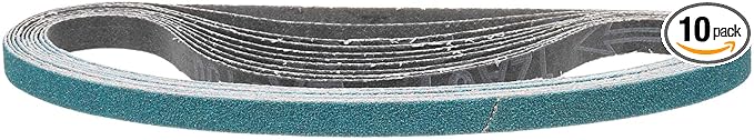 3/4 x 20-1/2 Inch Sanding Belt, 10 Pcs 100 Grit Zirconia Knife Sharpener Belts Work Sharpening for Belt Sander Knife Carving Tool Metal Working