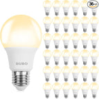 BUBO 36 Pack A19 LED Light Bulbs, 60 Watt Equivalent LED Bulbs, Soft White 2700K, 800 Lumens, E26 Standard Base, Non-Dimmable, 8W Soft White LED Bulbs for Bedroom Living Room Home Office