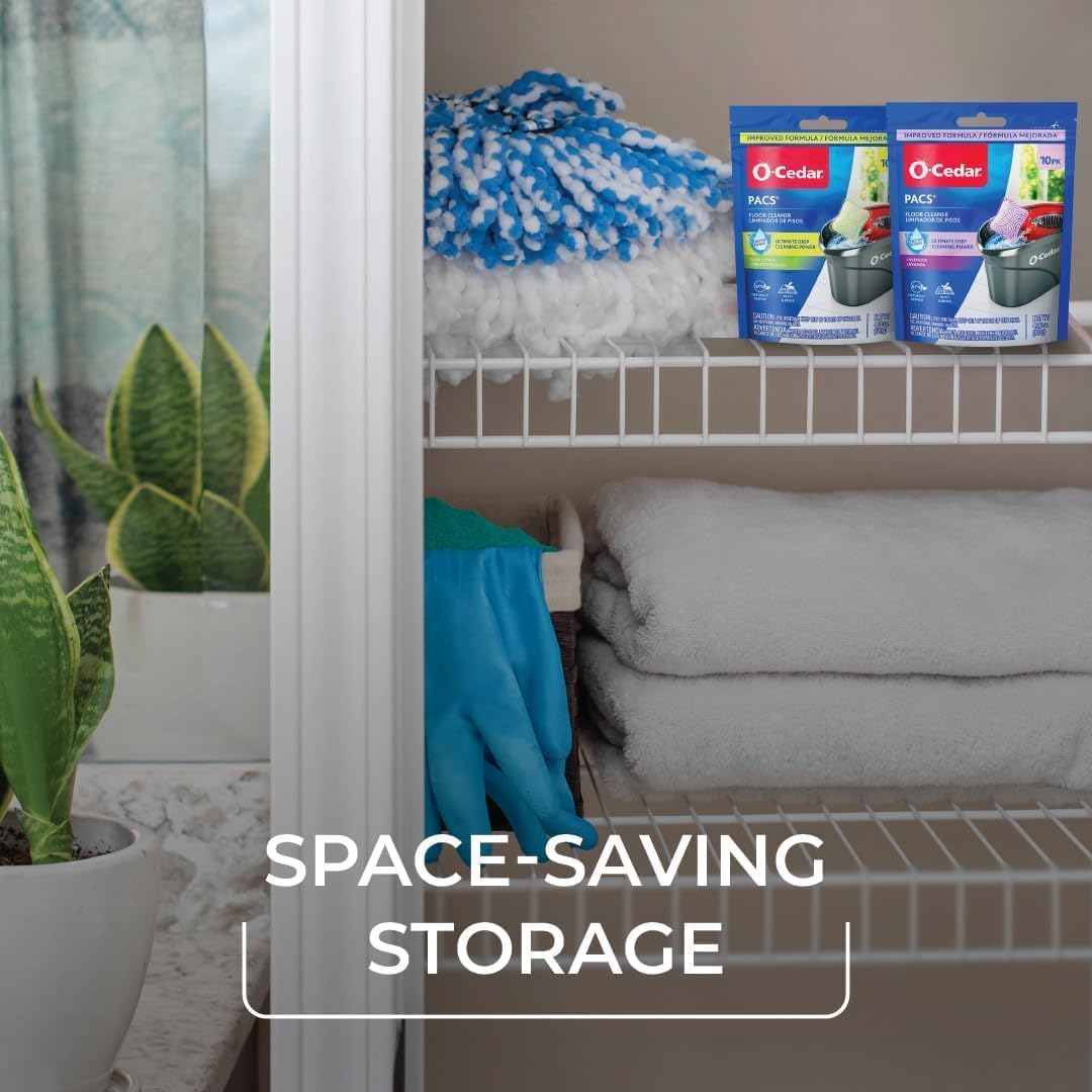 O-Cedar Floor Cleaning 40ct Pacs with Citrus Scent 10ct (2-Packs) and Lavender Scent 10ct (2-Packs)