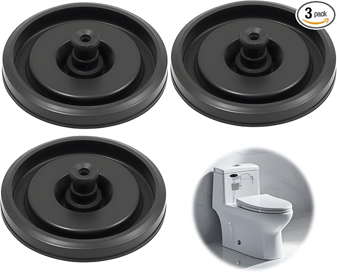 3 Pcs 83143 Toilet Fill Valve Seal Replacement Part, Toilet Valve Seal Compatible with Kohler & Fluidmaster Models (200/400/242/747), Durable Rubber Diaphragm for DIY Tank Repair & Leak Prevention