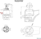 35mm Faucet Cartridge Certification Ceramic Tap Replacement Cartridge Mix Tap Inner Cartridge for Single Lever Faucet, Monobloc Bathroom or Kitchen Mixer Faucets