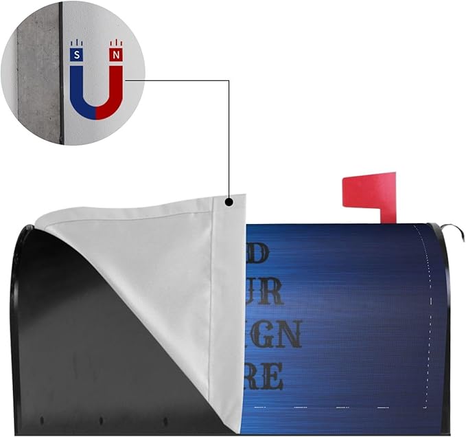 Personalized Magnetic Mailbox Covers Custom Picture/Photo/Text Street Magnetic Mailbox Covers for Garden Yard Home Decor Outdoor