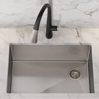 Kraus KHU111-25 Standart PRO 16 Gauge Undermount Single Bowl Stainless Steel Kitchen Sink, 25 Inch